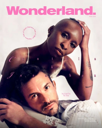 Cynthia Erivo and Jonathan Bailey posed for Wonderland Magazine Winter 2025