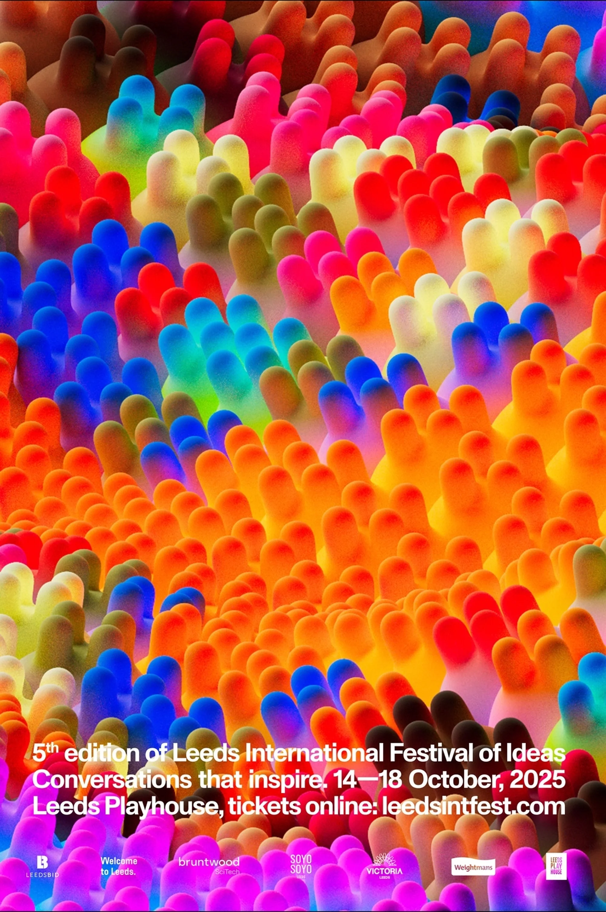 Abstract background with colorful coral-like shapes in blue, orange, red, and yellow hues, creating a vibrant and textured visual pattern.