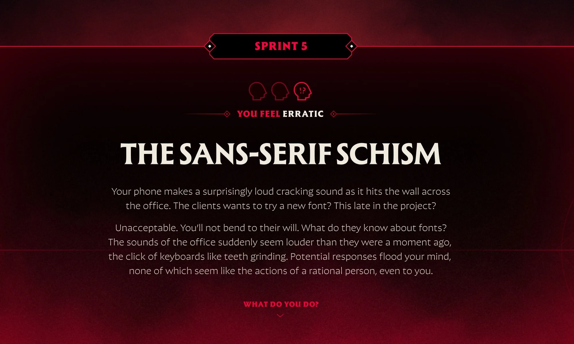 Digital artwork featuring white text on a dark background, indicating creative content related to graphic design and typography.