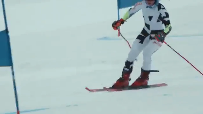Mikaela Shiffrin and her mother in an Adidas video documenting their journey in skiing.