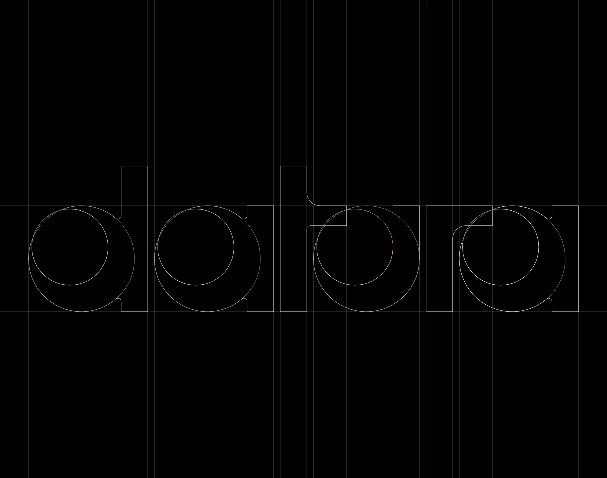 Diadora logo in white on black, featuring geometric shapes and circles that form the brand name with clean, minimalist design.