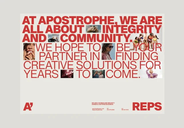 Bold red typography and small photographic insets on an off-white background with COPS branding.