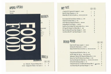 Menu layouts for El Primo Sanchez featuring bold serif typography and a dark insert panel with white text
