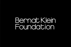 Bernat Klein Foundation typography in white geometric sans-serif font centered on a solid black background.