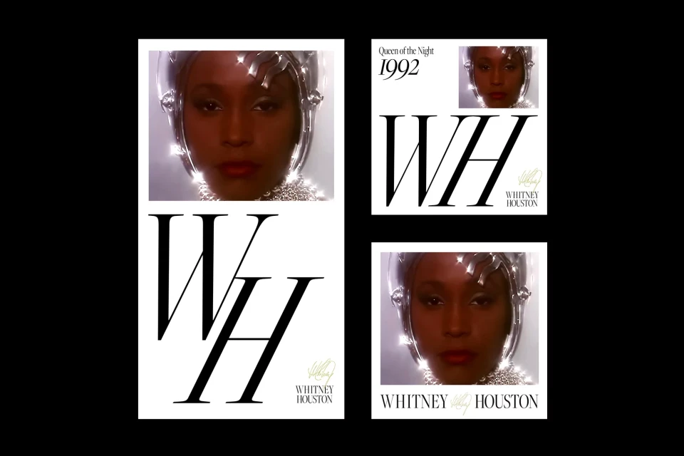 Album cover art featuring an adult woman's face with a decorative headpiece, set against a clean white background and bold black typography.