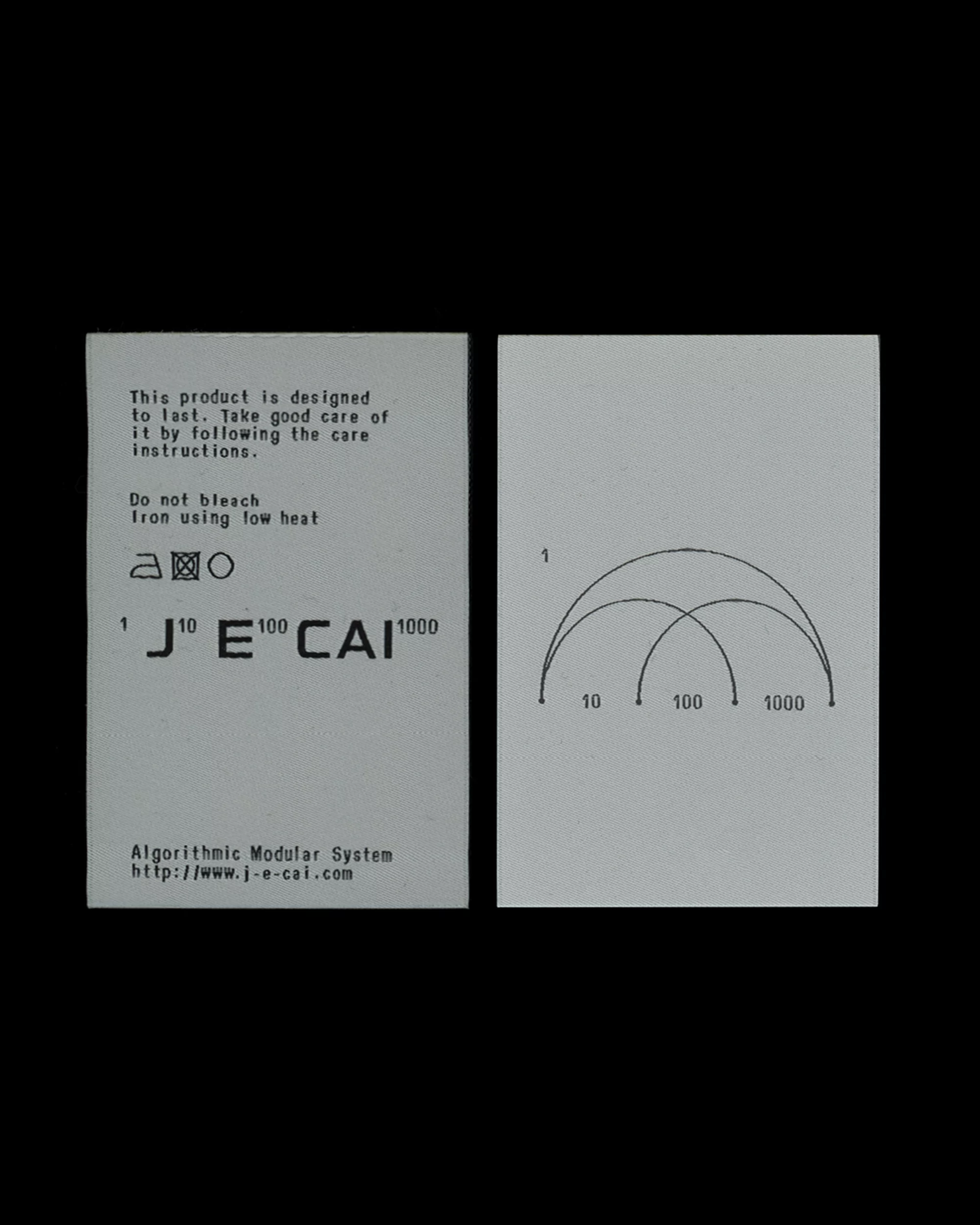Two instruction cards with the text: 'This product is designed to last. Take good care of it by following the care instructions.'