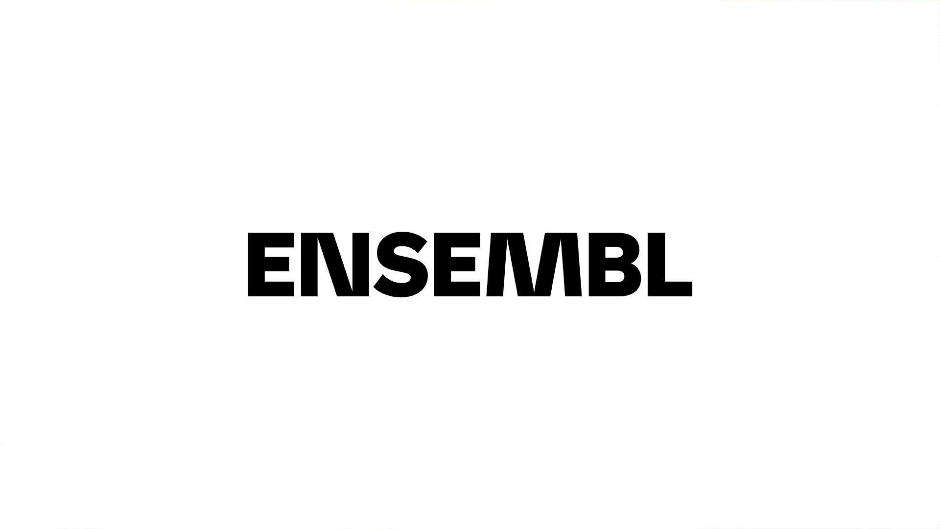 ENSEMBL logo displayed in bold, black sans-serif typography against a plain white background, minimal and clean design.