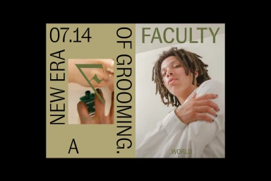 A graphic design composition featuring bold typography, olive green panels, and a portrait of a person with dreadlocks and painted fingernails.