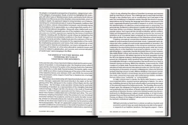 Open book layout showing two pages of dense black text with running headers and page numbers