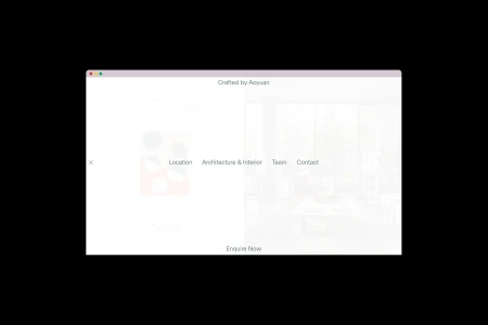 Screenshot of a clean modern web interface featuring minimalist branding, navigation menu, and soft neutral color palette.