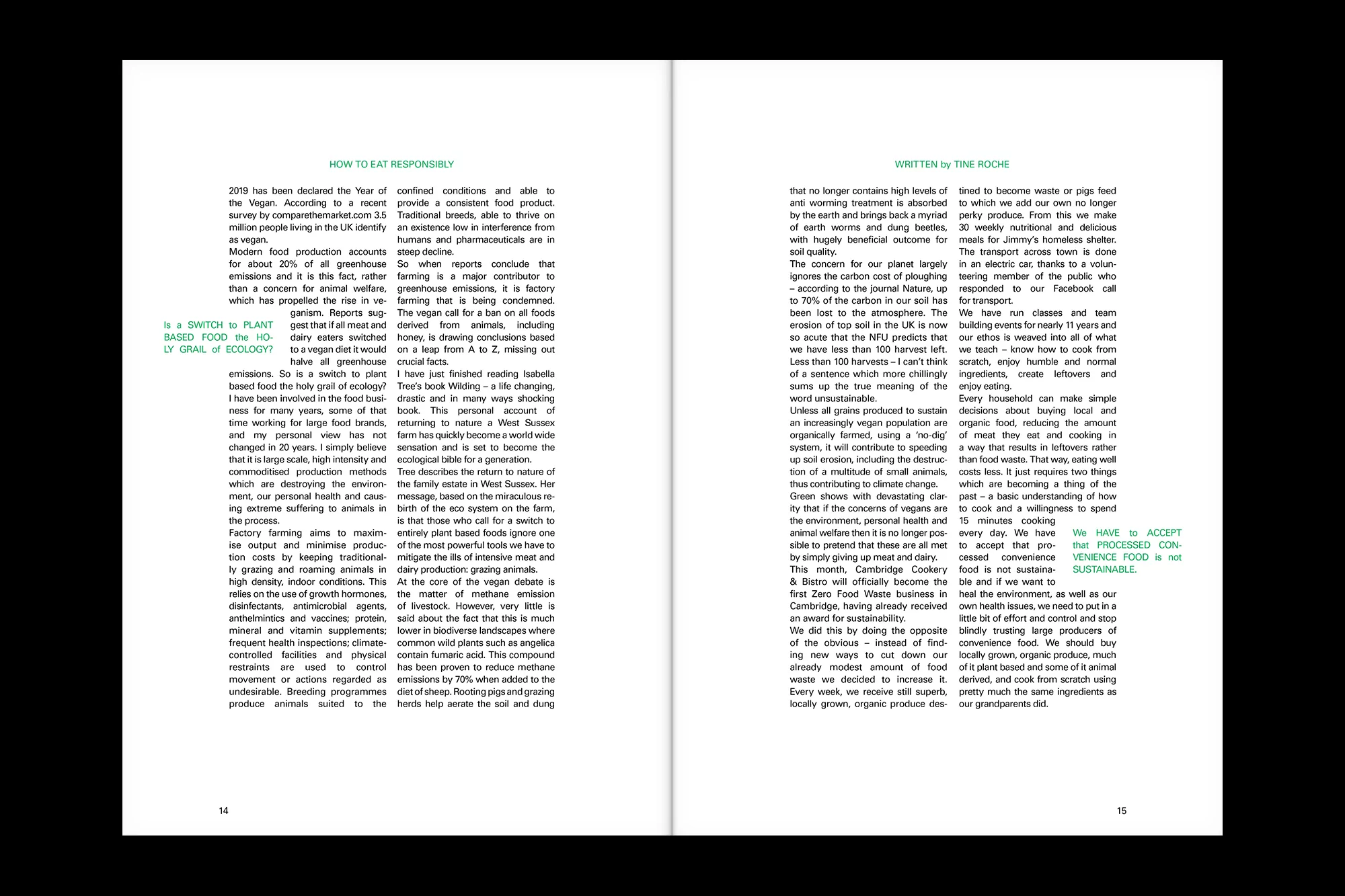 Two pages of a book with paragraphs of text, readable in detail. The book page features a clear and legible layout with structured content.