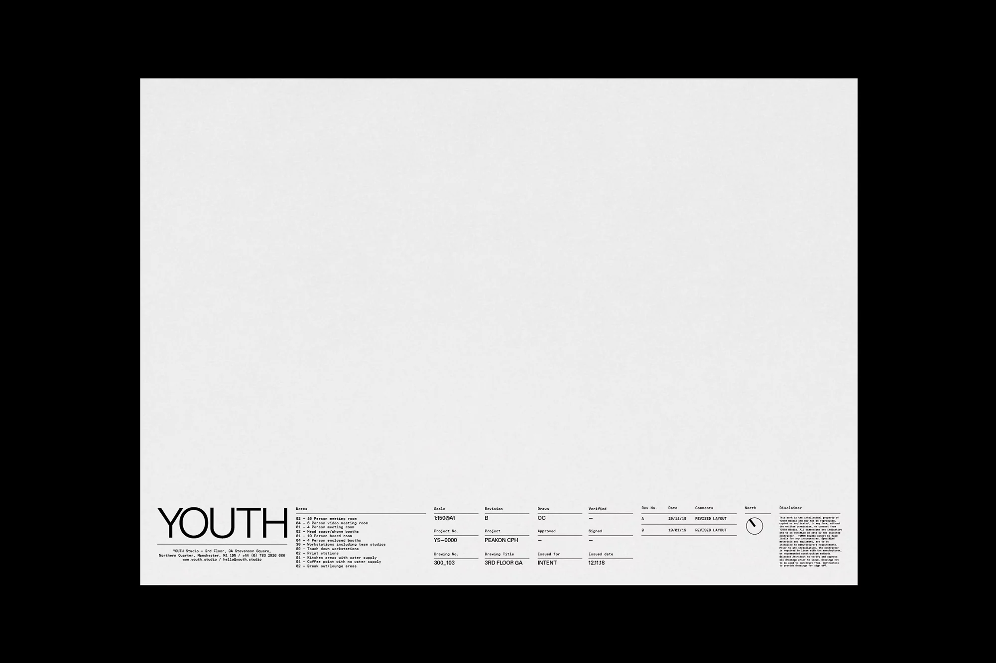 Poster-style image features the word 'Youth' and an array of numbers, codes, and signatures on a neutral background.