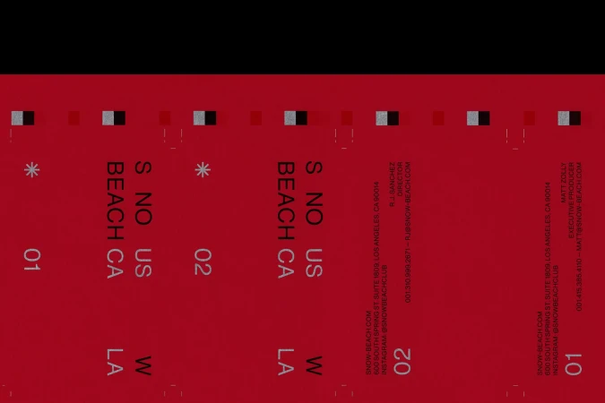 Red graphic background with white text featuring company contact information, including address, website and personnel contacts.