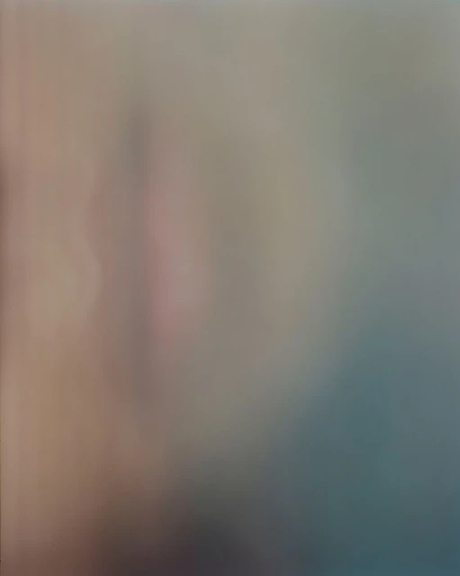 Abstract gradient background with blended hues of beige, light brown, light pink, and teal creating a soft, blurred effect, and organic feel.