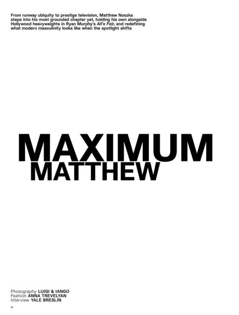 Maximum Matthew