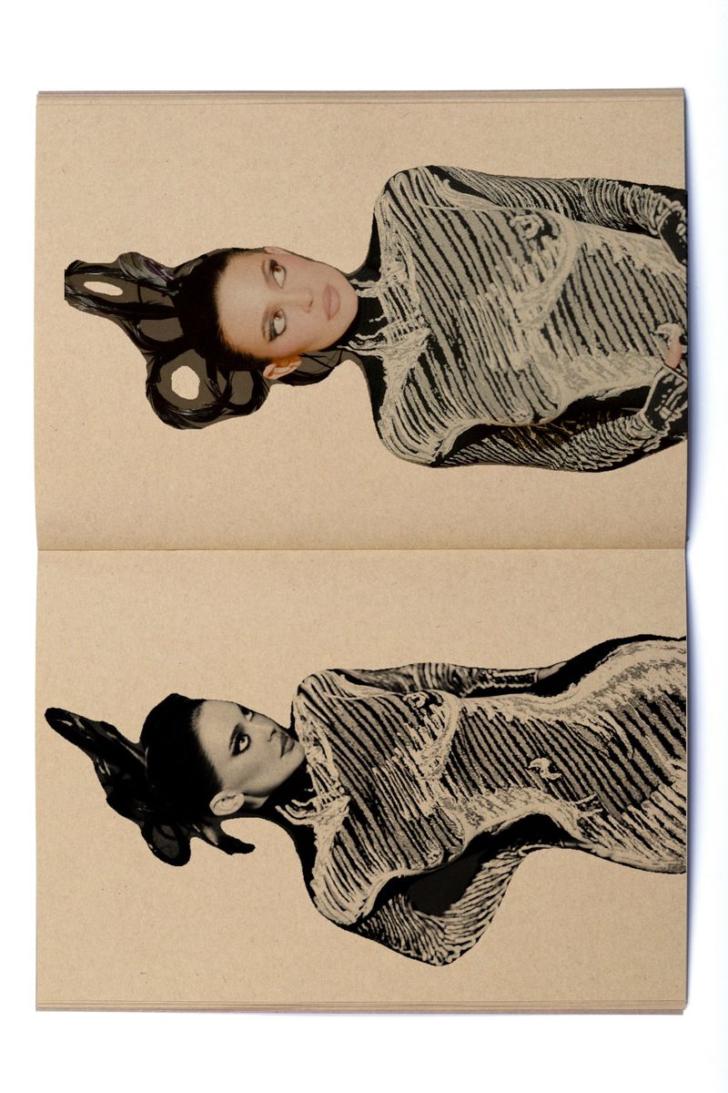 Kylie Jenner photographed by Kat Irlin for Puss Puss Magazine, shown as a magazine spread with graphic black and white styling.