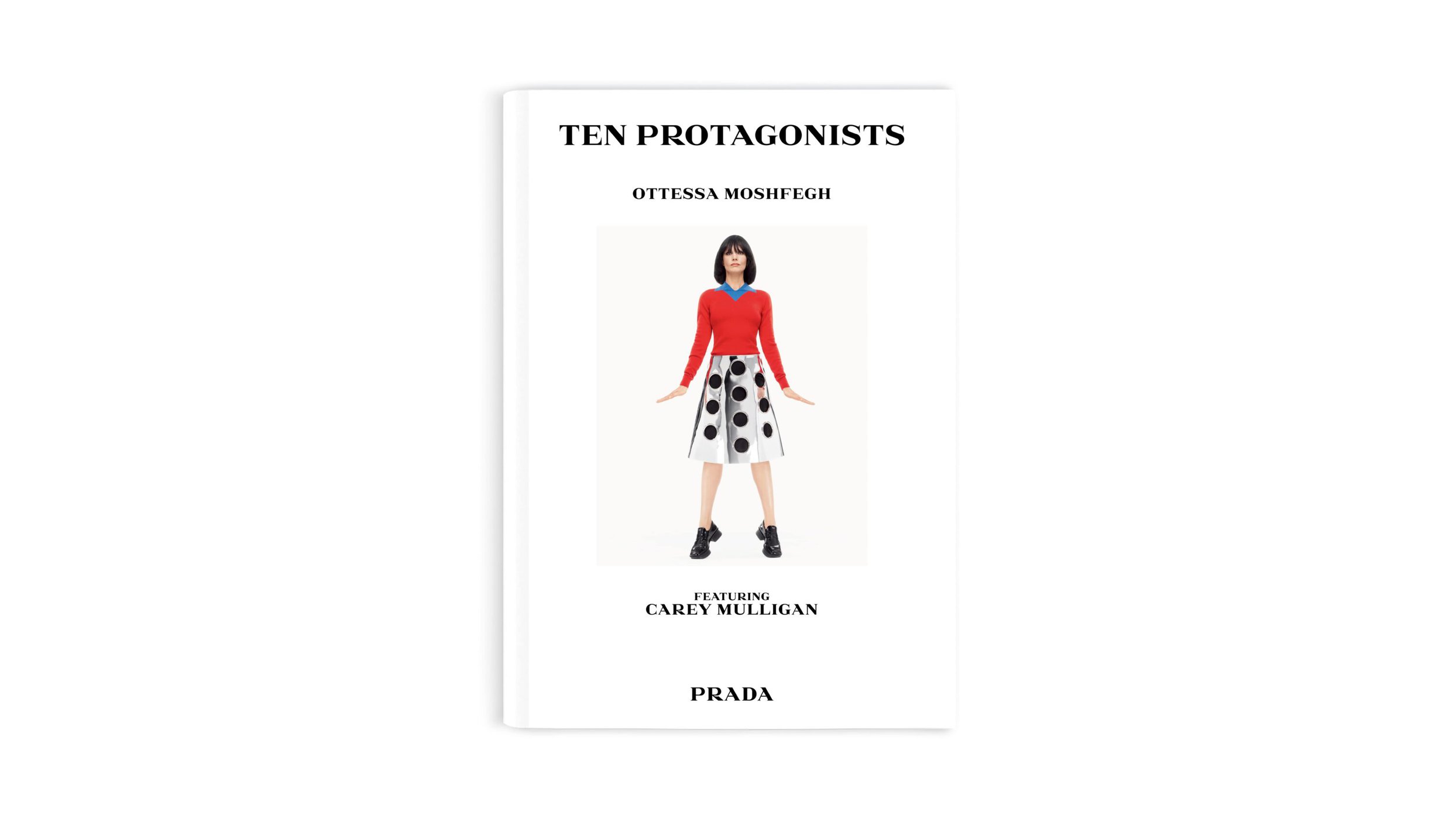 Book cover featuring a woman wearing a red top and patterned skirt against a plain white background with bold black typography