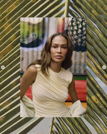 AGOLDE Spring 26. Worn by Joan Smalls