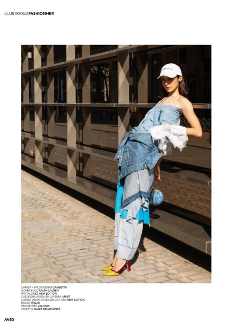 Avenue Illustrated. Brut denim in motion