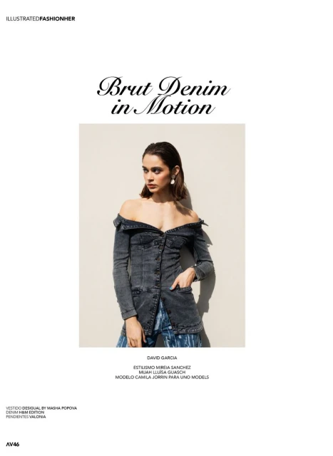 Avenue Illustrated. Brut denim in motion
