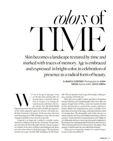 Colors of time