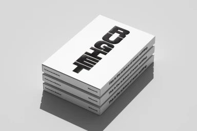 Stack of three white Rugiet performance medicine welcome kit boxes featuring bold black typography on a seamless grey studio background.