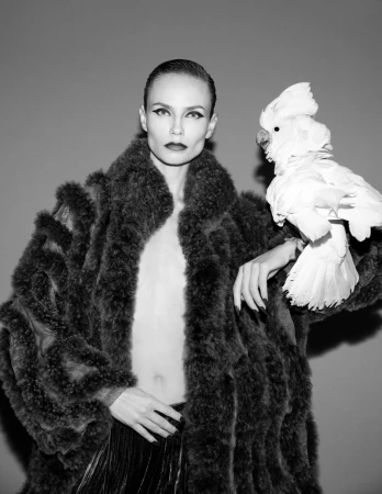 Natasha Poly in Armani for Pop 55 Fa ...