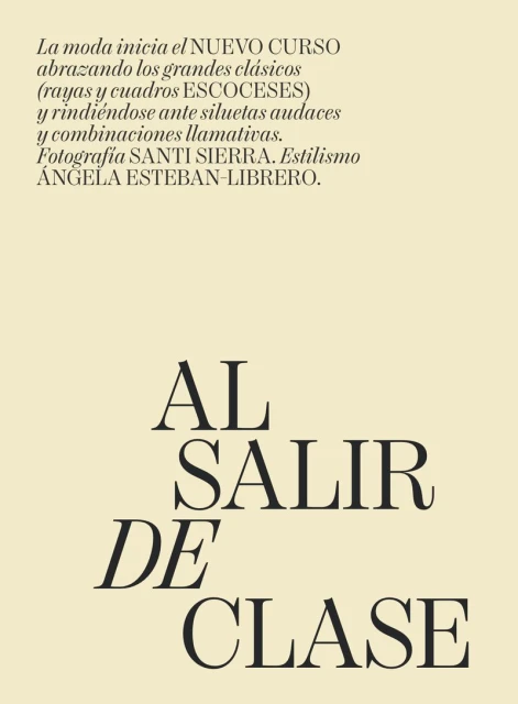 Al salir de clase