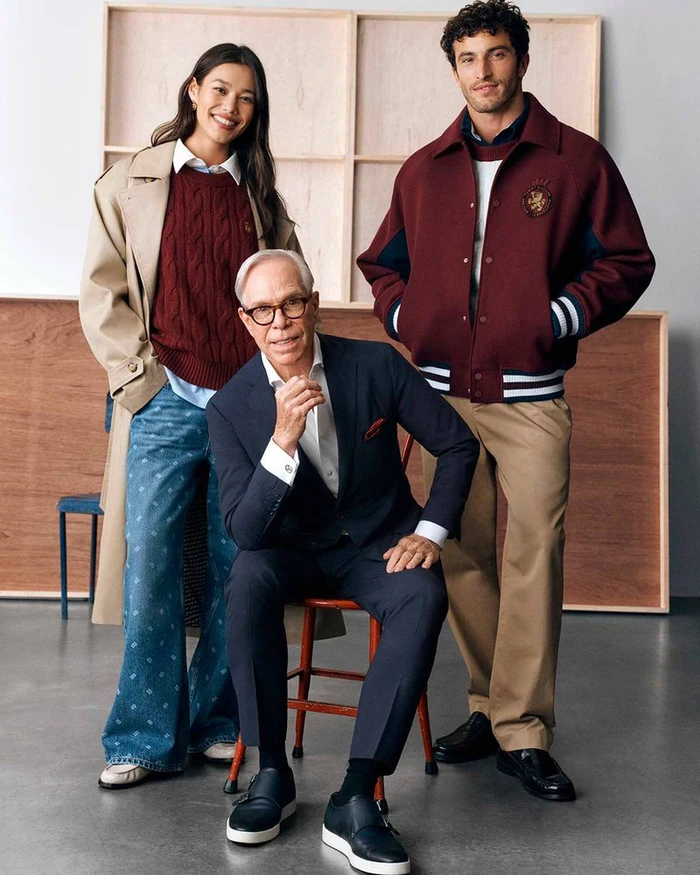 Three models posing for Macy's Celebrate American Designers campaign photographed by Scott Trindle.