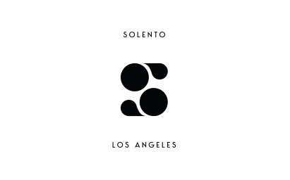 Black graphic S logomark with the text SOLENTO above and LOS ANGELES below on a plain white background.