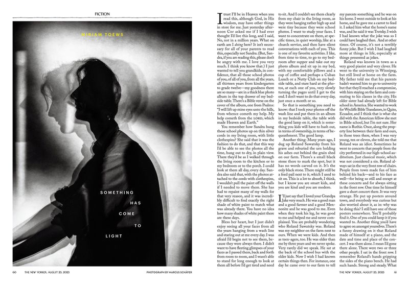 Monochrome book cover featuring a woman's silhouette in profile, with the words 'Something Has Come To Light' layered over the image.