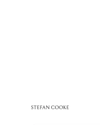 Black Stefan Cooke brand typography centered near the bottom edge against a plain white background.