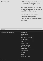 Minimalist graphic design layout for Formnt Studio showing split light and dark sections with bold sans-serif typography.