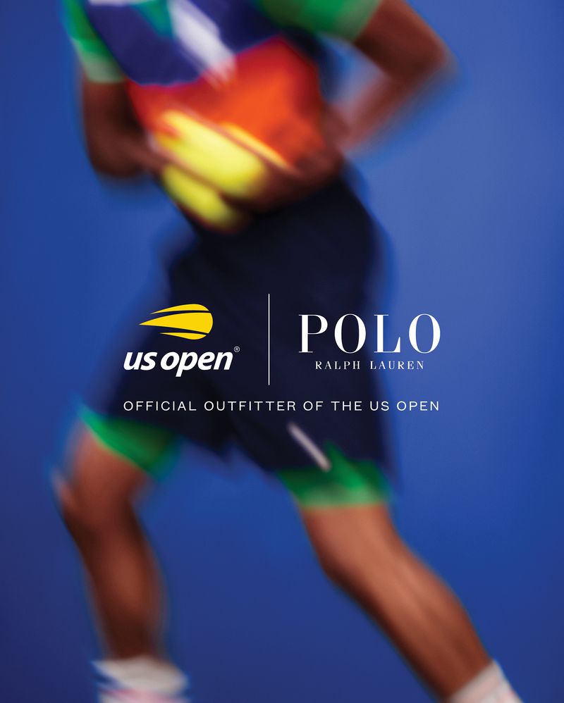 Blurred motion shot of a person playing tennis, wearing sports clothing and holding a tennis ball in a bright indoor environment.