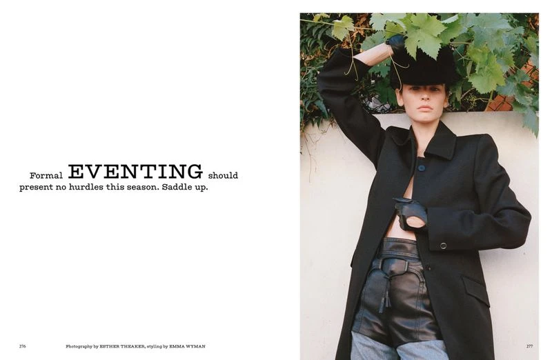 Formal EVENTING should present no hurdles this season. Saddle up.