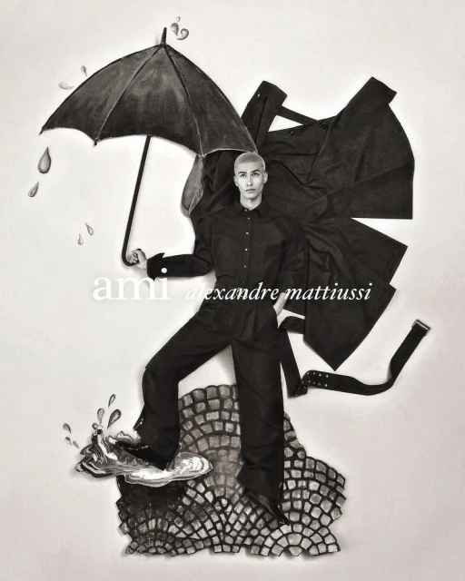 Ami Spring-Summer 2025 by Szilveszter Mako: Sarah Paulson