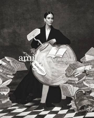 Ami Spring-Summer 2025 by Szilveszter Mako: Sarah Paulson